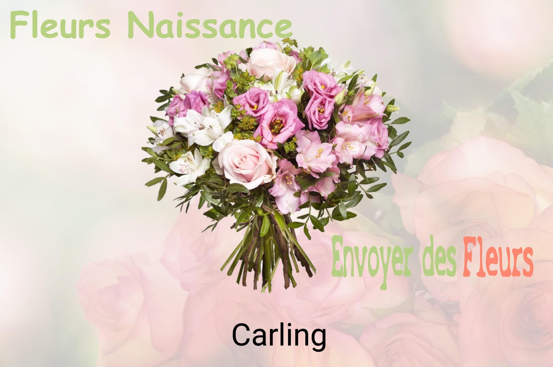 Bouquet de fleurs de naissance livré à Carling